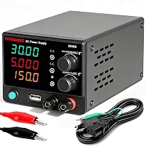 Amazon.co.jp: YITRANIC 直流安定化電源 0-30V/0-5A 可変 スイッチング